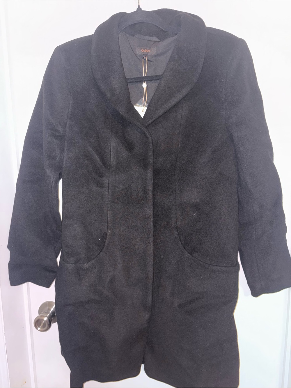 Quince Wool Cashmere Cocoon Coat Size Small
